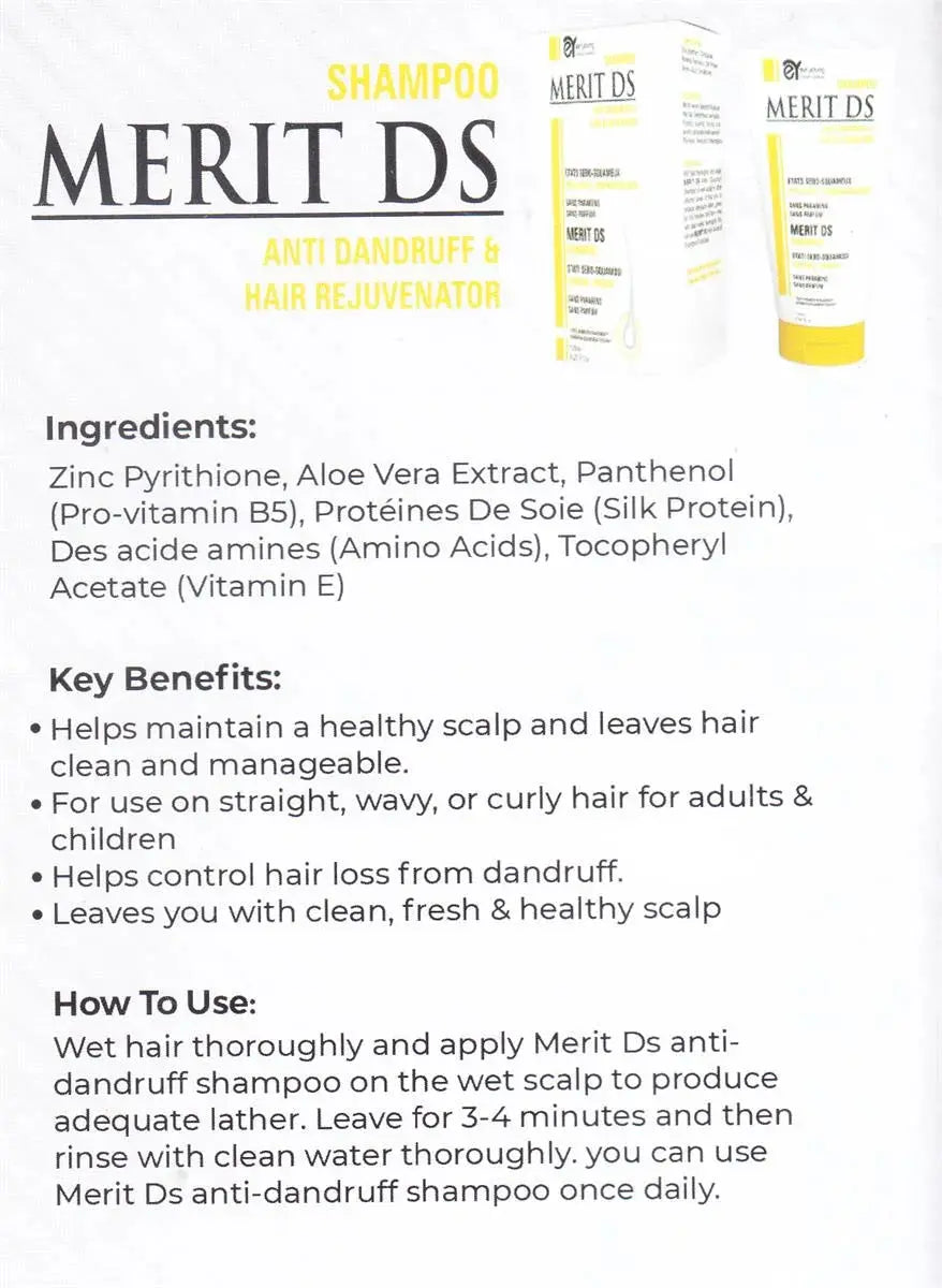 Best Shampoo for Hairfall - Merit DS Anti Dandruff & Hair Rejuvenator - dermatologists.pk