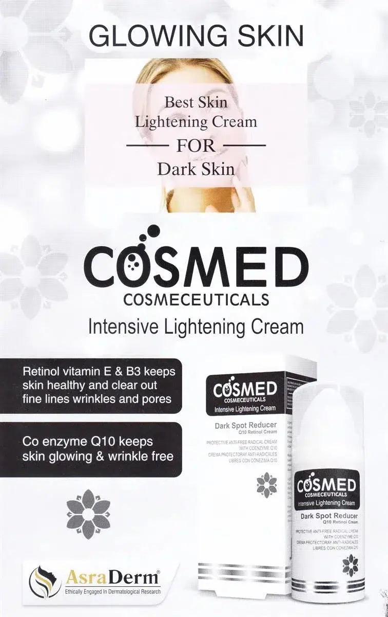 COSMED Cream for Skin Fairness | Q10 Retinol & Dark Spot Reducer - dermatologists.pk