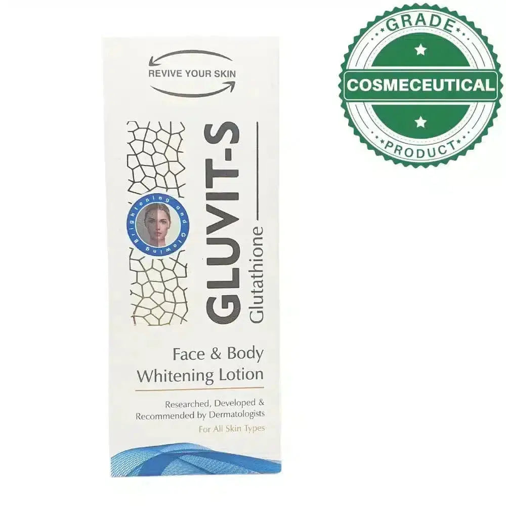 GLUVIT-S GLUTATHAIONE FACE AND BODY WHITENING LOTION 100ml - dermatologists.pk