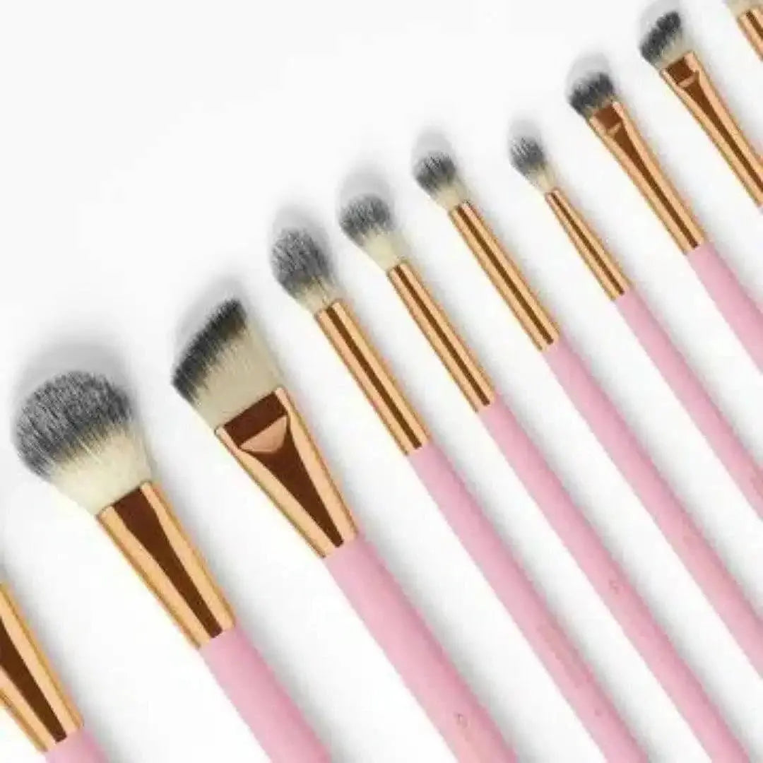 PINK STUDDED ELEGANCE 12-PIECE BRUSH SET BY BH COSMETICS