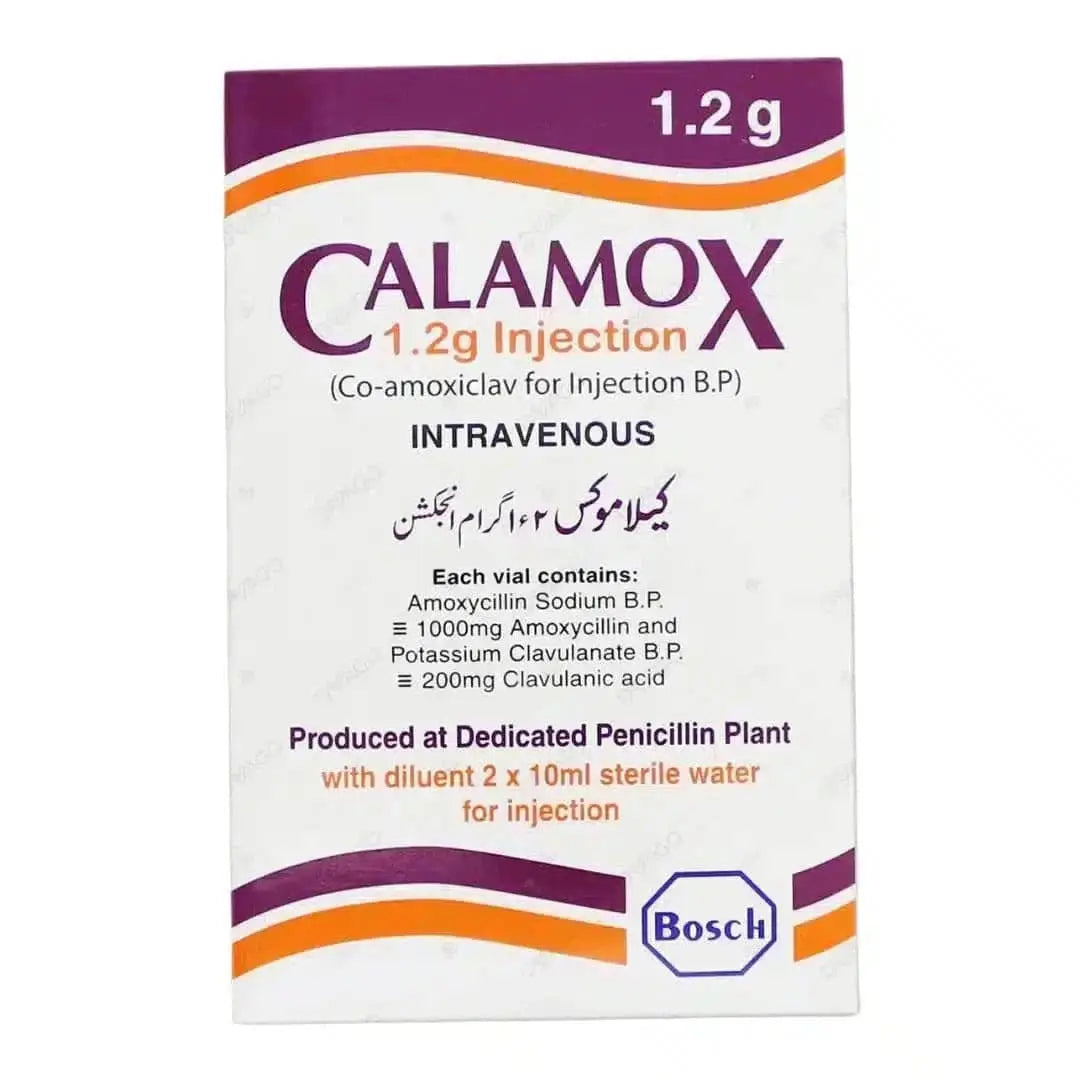 Calamox IV Injection 1.2g (Amoxicillin/Clavulanic Acid)