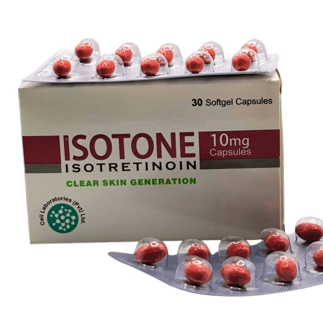 Cell Laboratories Isotone 10mg Isotretinoin Capsules