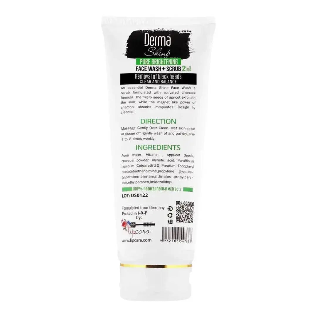 derma shin face wash & scrub