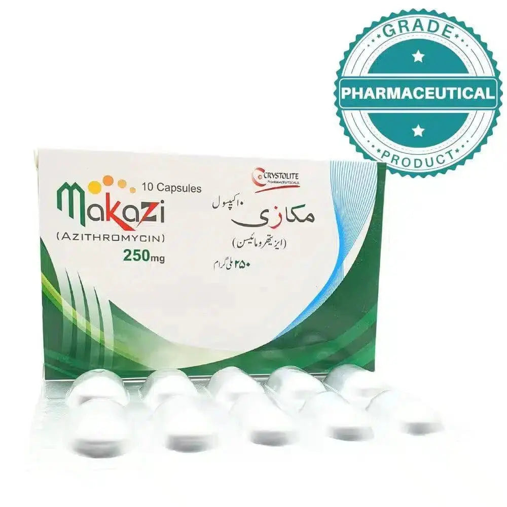 Makazi Capsules – Azithromycin 250mg (Pack of 10)