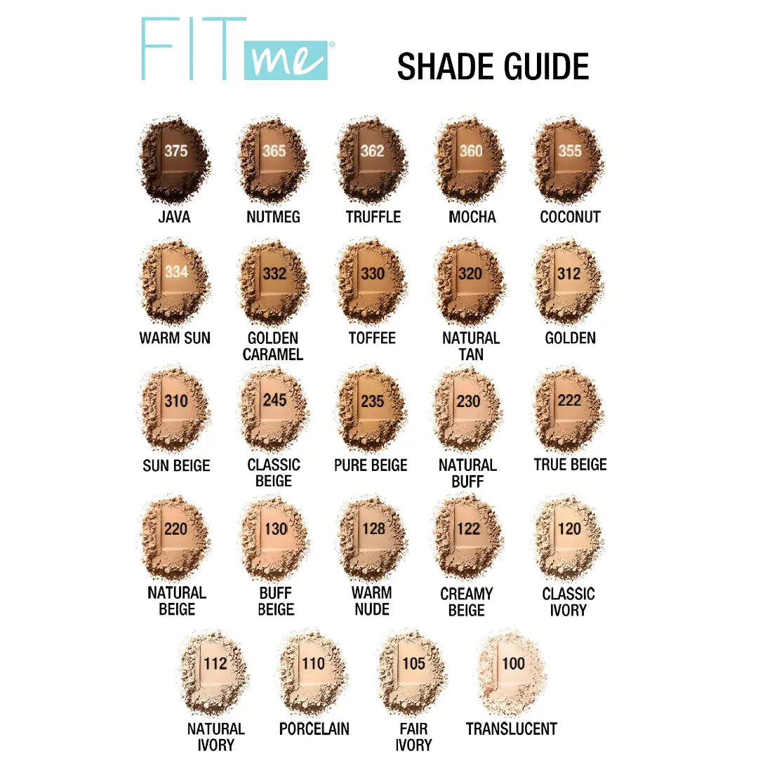 MAYBELLINE FIT ME MATTE + PORELESS POWDER 105 NATURAL IVORY 9g