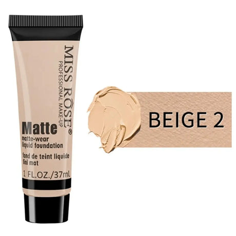 MISS ROSE MATTE WEAR LIQUID FOUNDATION IN BEIGE 2 - 37ml