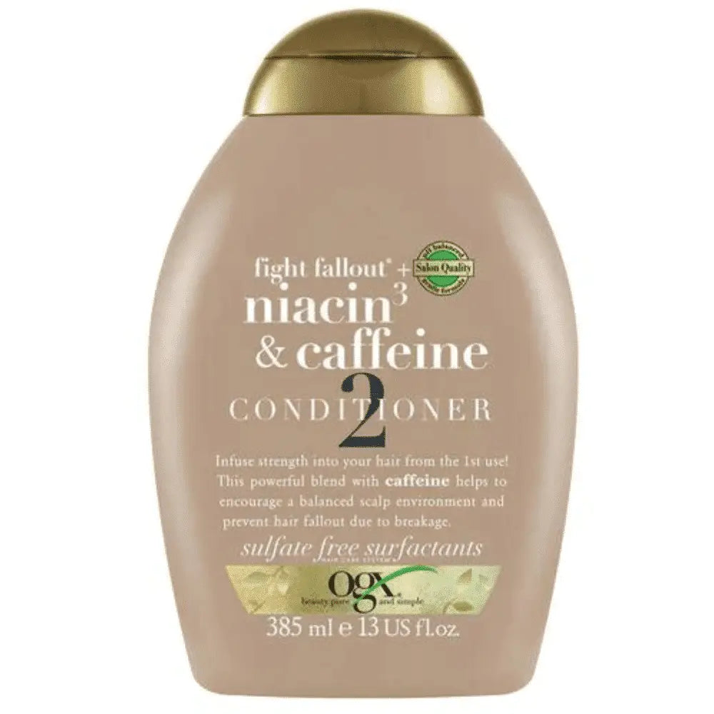 OGX FIGHT FALLOUT + NIACIN & CAFFEINE CONDITIONER 385ml