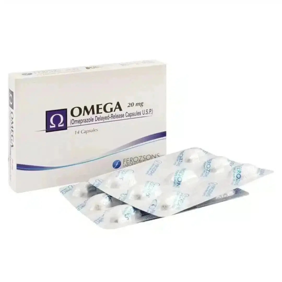 Omega 20mg Capsules (Omeprazole)