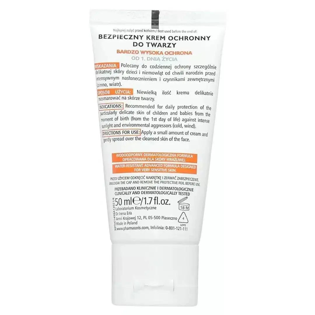 PHARMACERIS SPF 50+ SAFE PROTECTIVE CREAM FOR BABIES