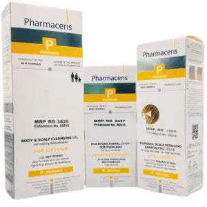 Psoriasis Relief Discount Box: Puri-Ichtilium Gel, Ichtilix Forte Liquid & PsoriTar Cream - dermatologists.pk