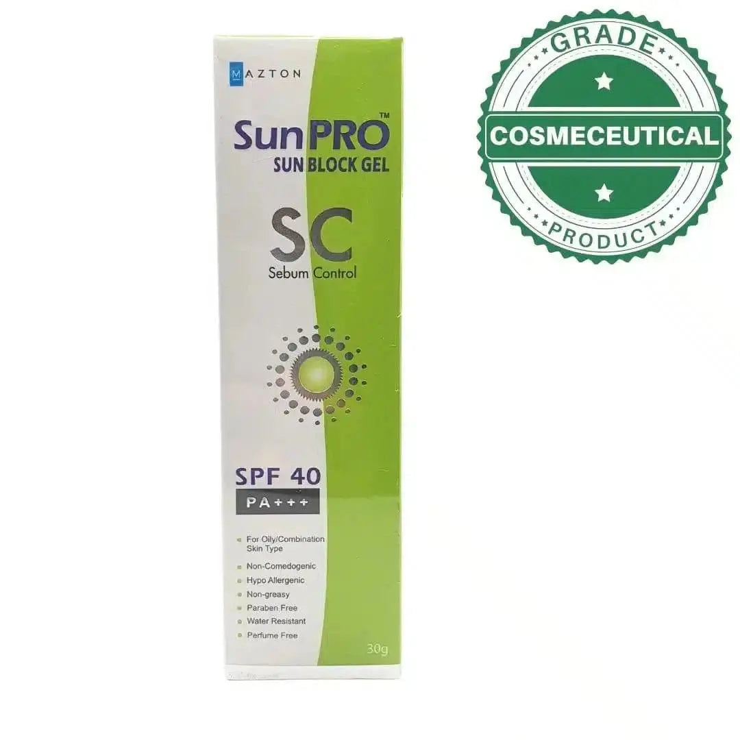 sebum control sunblock gel