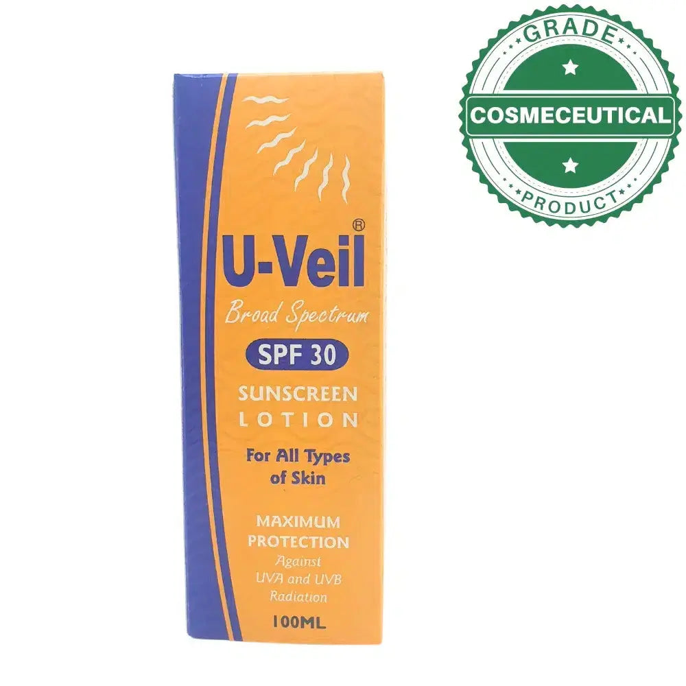 U Veil Lotion – Broad Spectrum SPF 30 Sunscreen for All Skin Types - dermatologists.pk