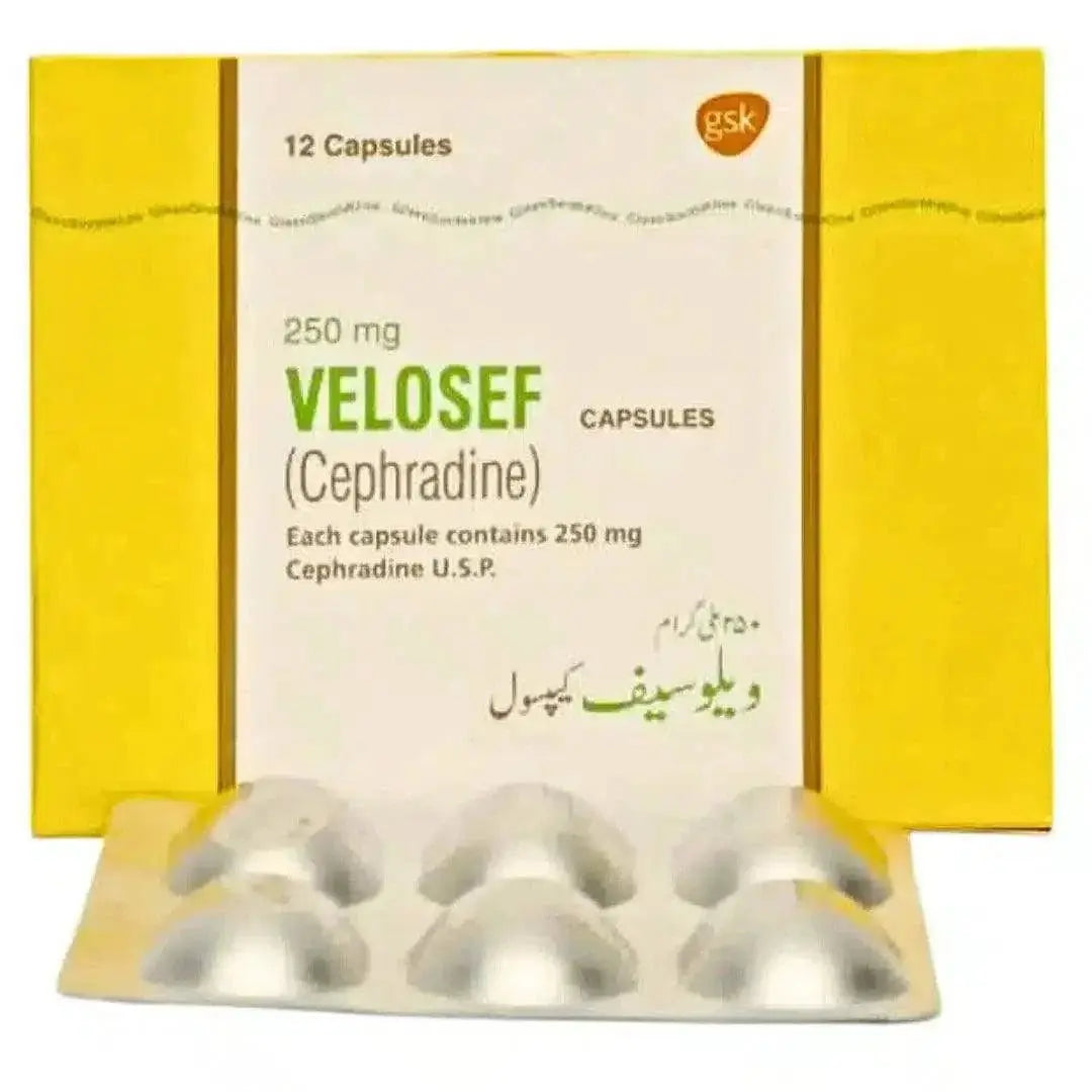 Velosef Capsules 250mg (12 Capsules)