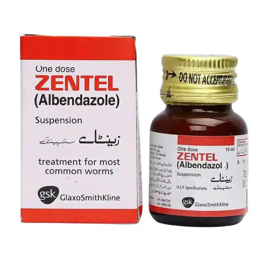 Zentel 10ml Oral Suspension 100mg/5ml