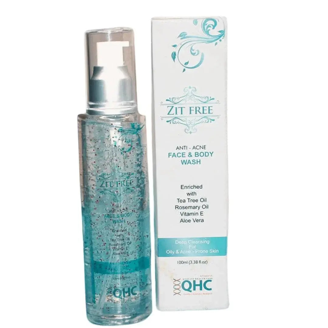 Zit free anti acne face and body wash