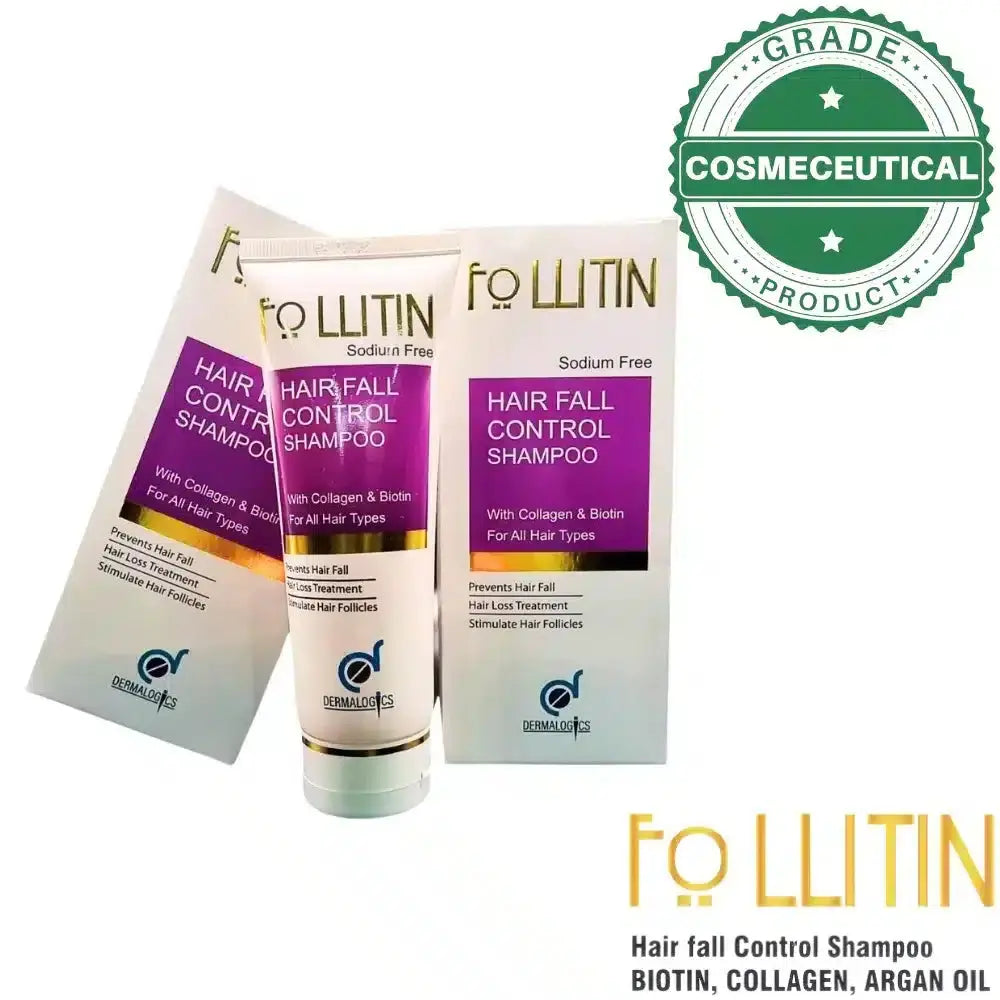 Anti Fall Hair Shampoo: Follitin Sodium-Free Formula with Biotin - dermatologists.pk
