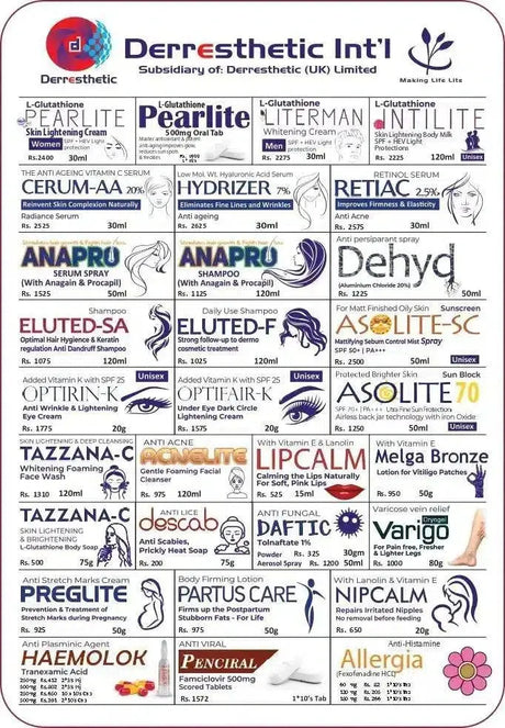 DEHYD SPRAY ALUMINIUM CHLORIDE 20% TREATS HYPERHIDROSIS 50ml