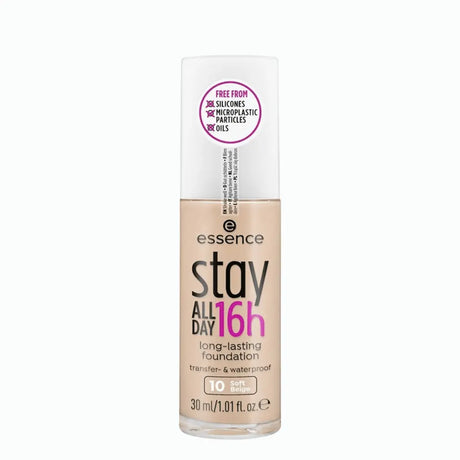 ESSENCE STAY PUT ALL DAY: 16 HOUR LONGWEAR FOUNDATION SOFT BEIGE 30ml