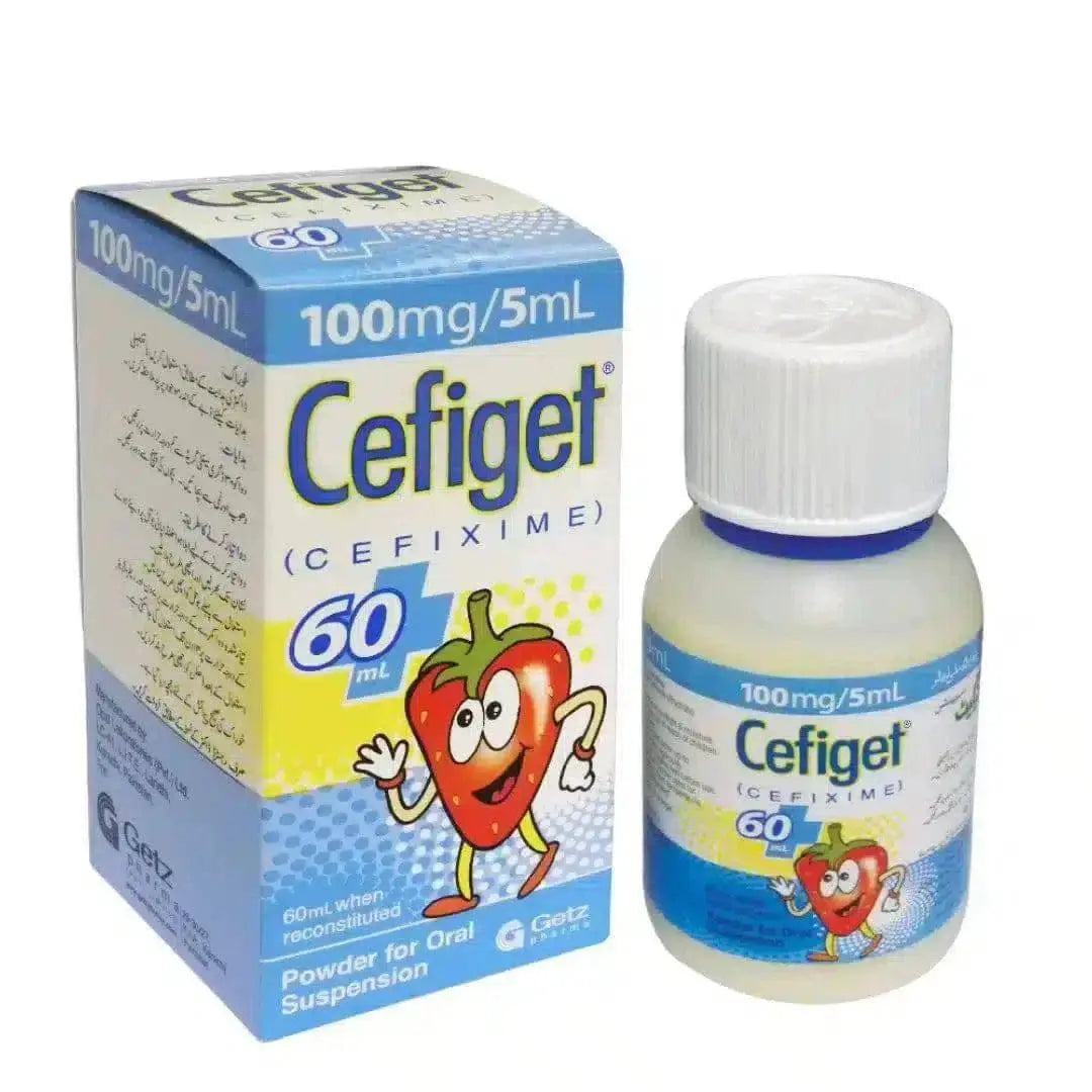 Cefiget 60ml Suspension 100mg/5ml (Cefixime)