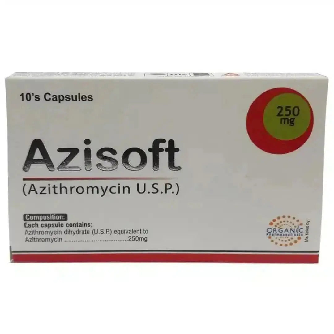 Azisoft Capsules 250mg (Azithromycin)