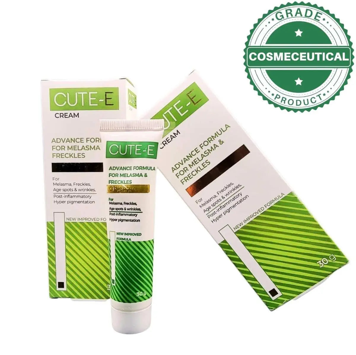 CUTE-E CREAM ADVANCE FORMULA FOR MELASMA & FRECKLES 30g - dermatologists.pk