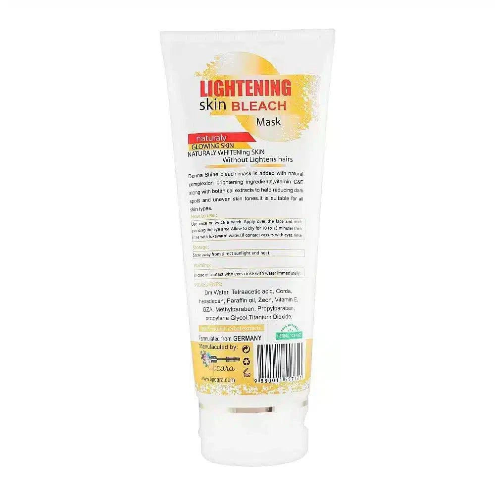 derma shine lightening skin bleach mask