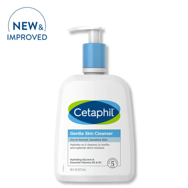 CETAPHIL GENTLE SKIN CLEANSER FOR DRY, SENSITIVE SKIN FACE & BODY 473ML - dermatologists.pk