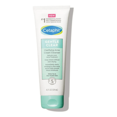 Cetaphil Gentle Clear Clarifying Acne Cream Caleanser 124Ml