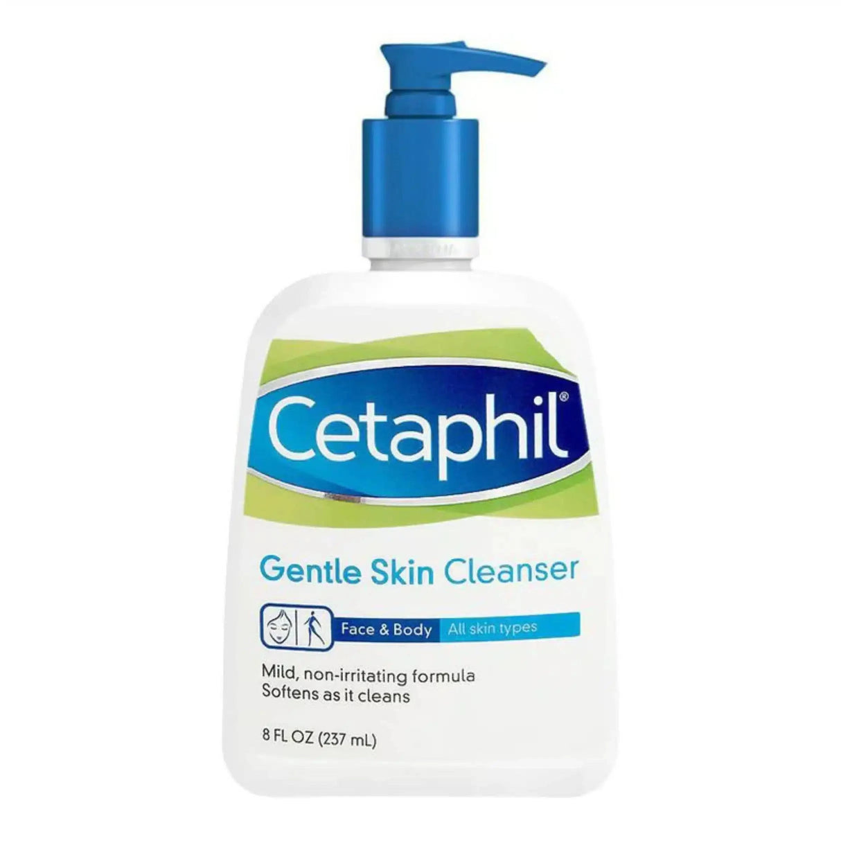 CETAPHIL GENTLE SKIN CLEANSER FACE & BODY ALL SKIN TYPES 237Ml - dermatologists.pk