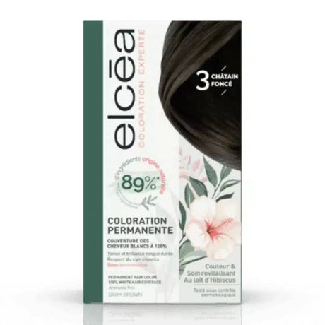 ELCEA DARK CHESTNUT PERMANENT HAIR DYE 3 - dermatologists.pk