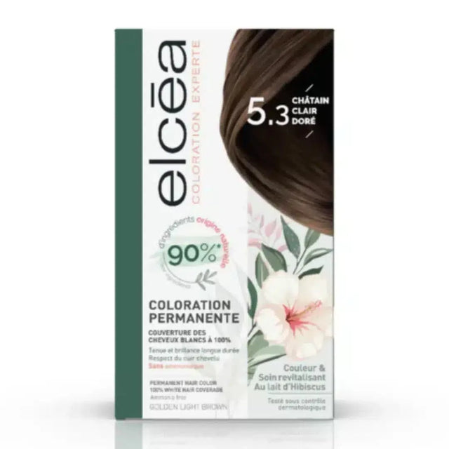 ELCEA GOLDEN LIGHT CHESTNUT PERMANENT HAIR DYE 5.3