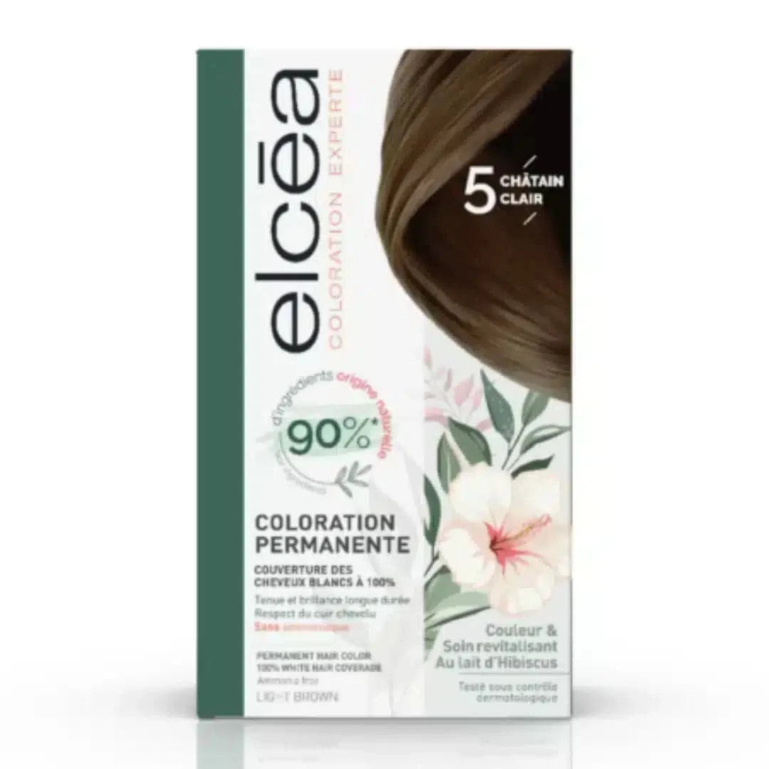 ELCEA LIGHT CHESTNUT PERMANENT HAIR DYE 5