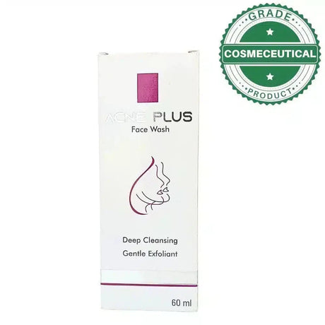 ACNE PLUS FACE WASH DEEP CLEANSING GENTLE EXFOLIANT 60ml - dermatologists.pk