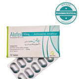 ALOFEX TABLET (FEXOFENADINE HCI U.S.P) 180mg PACK OF 10 TABLETS - dermatologists.pk