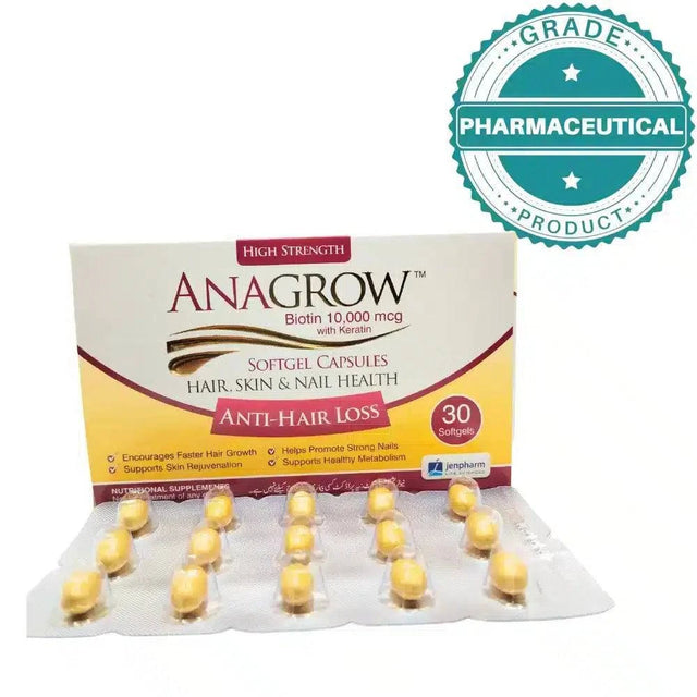 ANAGROW HAIR SKIN AND NAILS SUPPLEMENTS 30 SOFT GEL