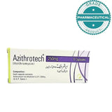 AZITHROTECH CAPSULE 250mg (AZITHROMYCIN) PACK OF 6 CAPSULES - dermatologists.pk