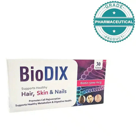 BIODIX HAIR, SKIN, NAILS SUPPLEMENTS 30 TABLETS - dermatologists.pk