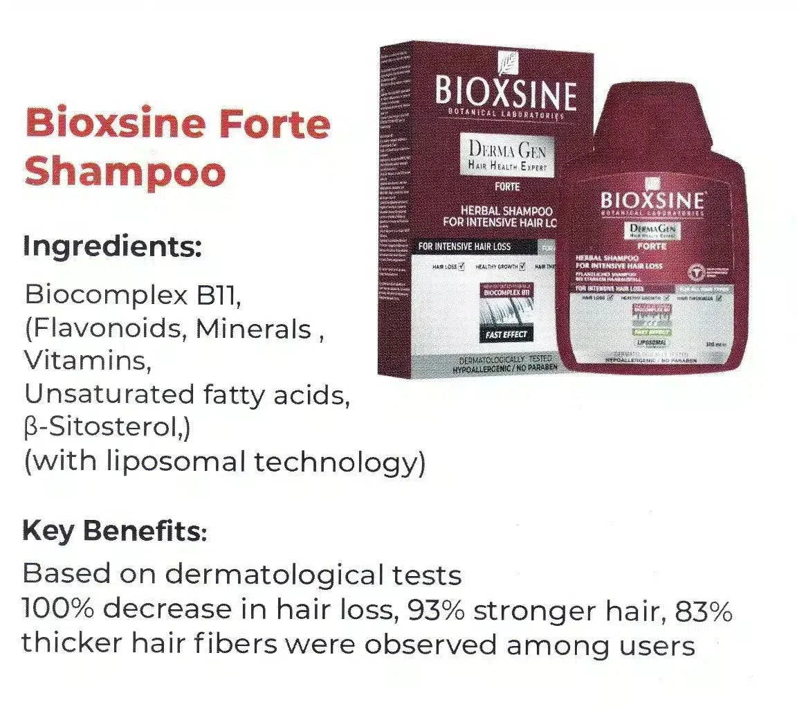 BIOXCIN FORTE AGAINST HAIR LOSS HERBAL SHAMPOO 100ml