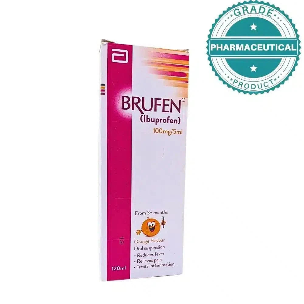 BRUFEN (IBUPROFEN) SYRUP 120ml - dermatologists.pk