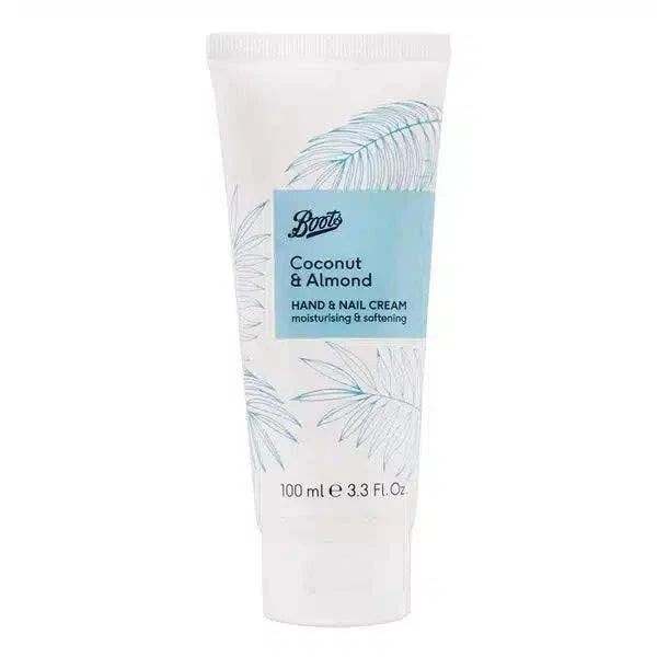 BOOTS COCONUT & ALMOND HAND AND NAIL CREAM - 100ml