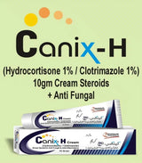 CANIX-H CREAM (HYDROCONISONE / CLOTRIMAZOLE) 15gram - dermatologists.pk