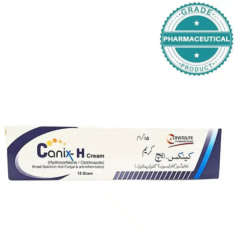 CANIX-H CREAM (HYDROCONISONE / CLOTRIMAZOLE) 15gram - dermatologists.pk