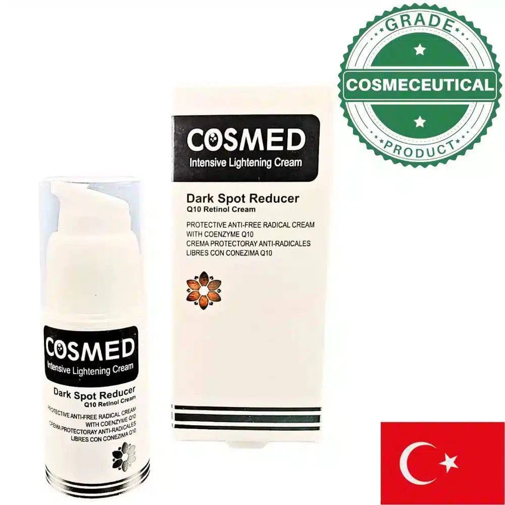 COSMED INTENSIVE LIGHTNING CREAM DARK SPOT REDUCER Q 10 RETINOL CREAM 10M - dermatologists.pk