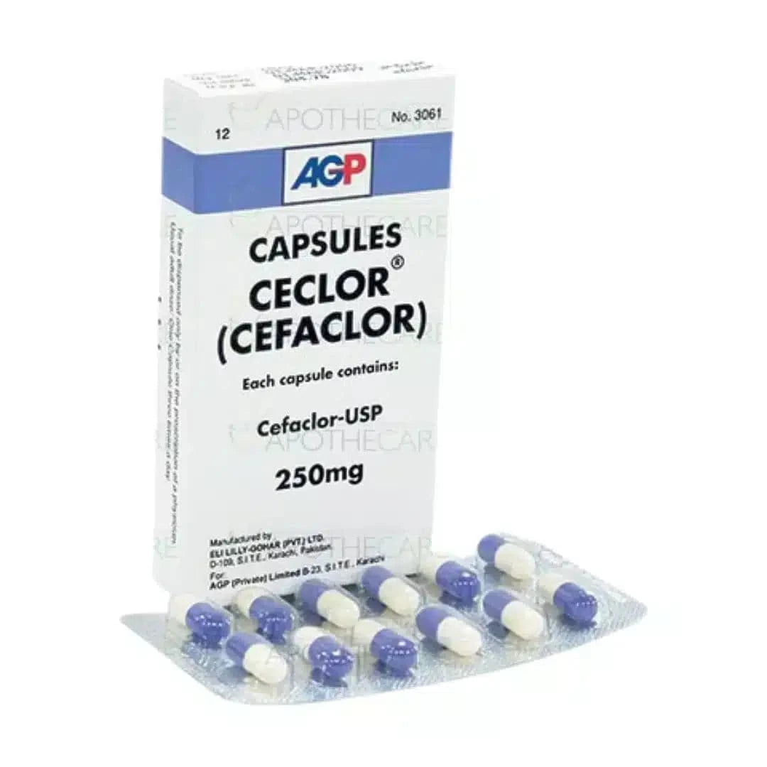 Ceclor Capsules 250Mg