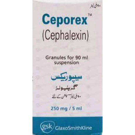 Ceporex 90ml Suspension 250mg/5ml (Cephalexin)