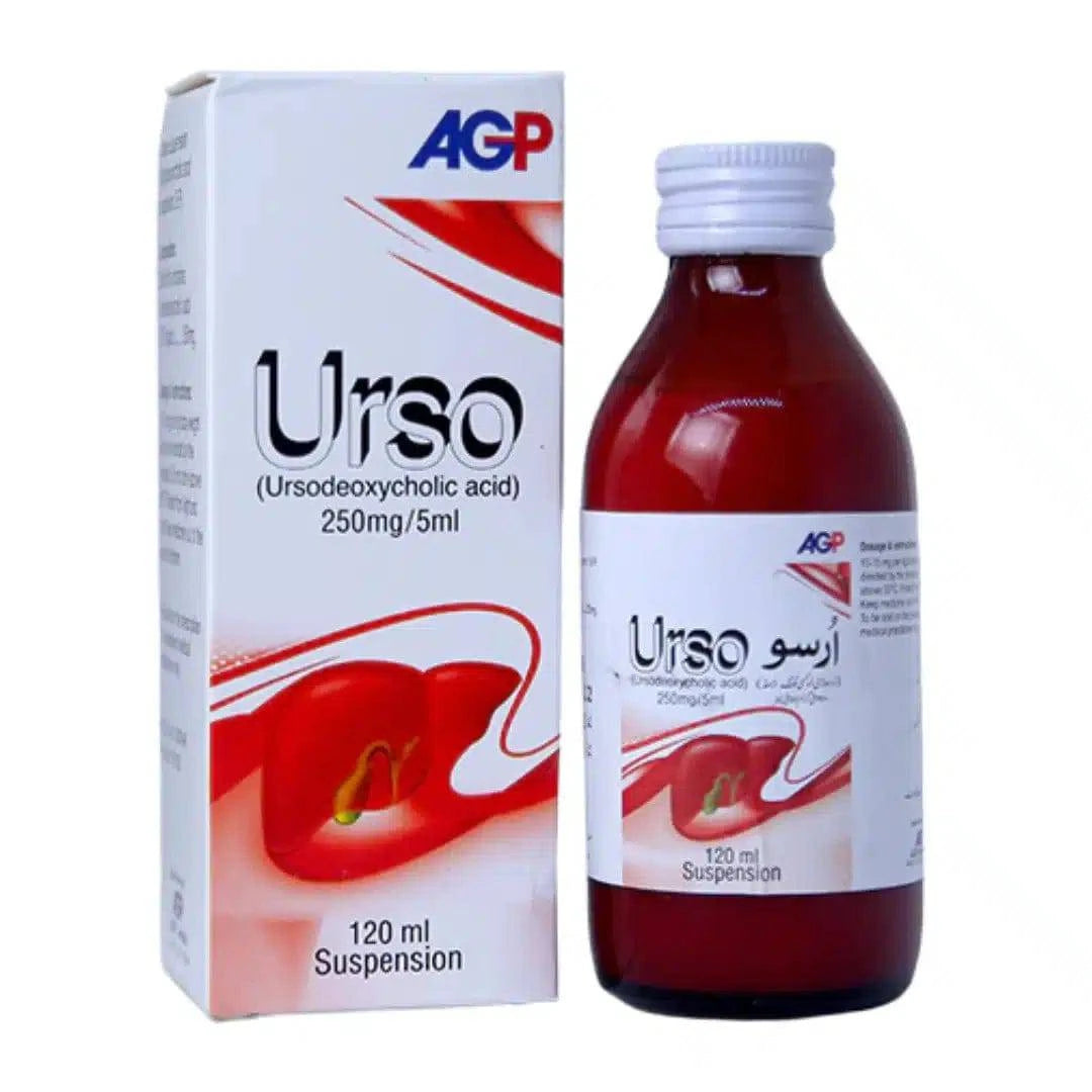 Urso Suspension 120ml (250mg/5ml) - Gallstones & Liver Health - Derma.pk