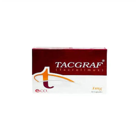 Tacgraf Capsules 1mg (10 Capsules) - Immunosuppressant - Derma.pk