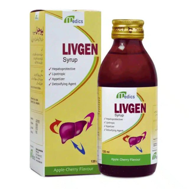 Livgen Syrup 120ml - Liver Tonic for Digestive Health in Pakistan