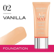 BOURJOIS AIR MAT FOUNDATION IN THE SHADE 02 VANILLE 30ml.