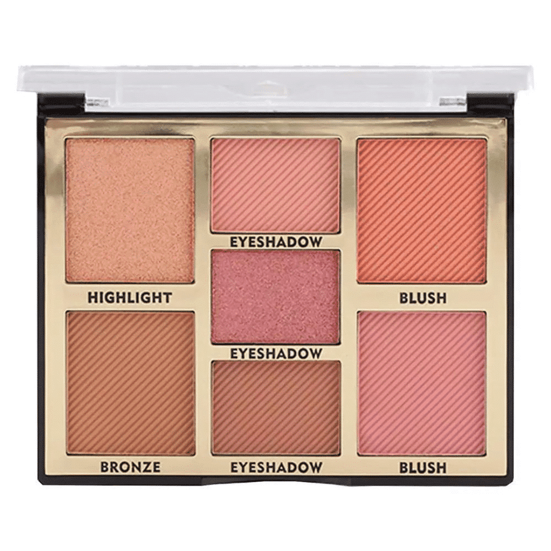 MISS ROSE PALETTE BLUSH HIGHLIGHTER BRONZE & EYESHADOW 01